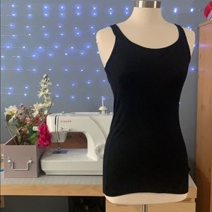 Chic Black Tank Top A028
